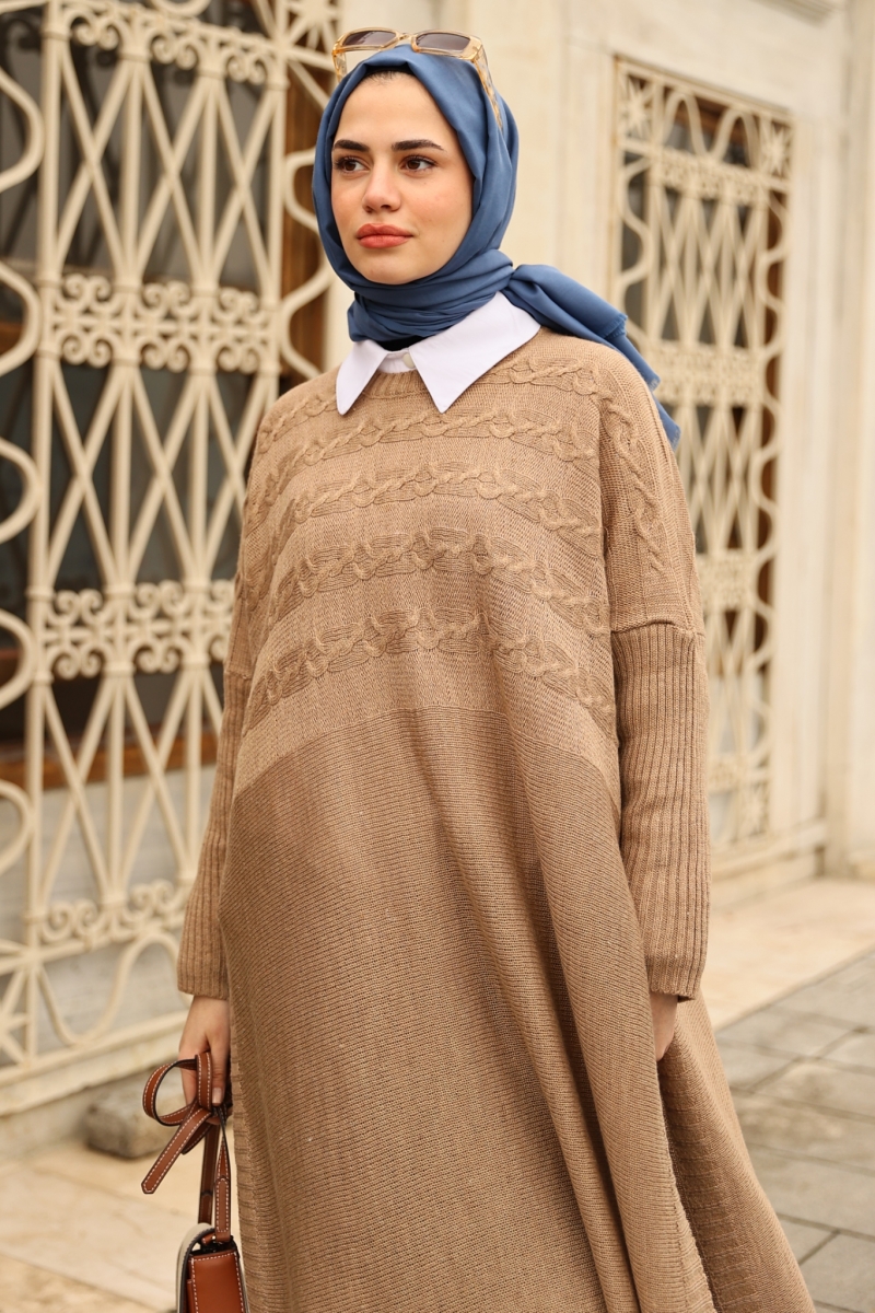 Verna Camel Triko Tunik