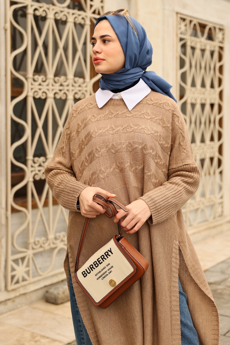 Verna Camel Triko Tunik