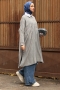Verna Gri Triko Tunik