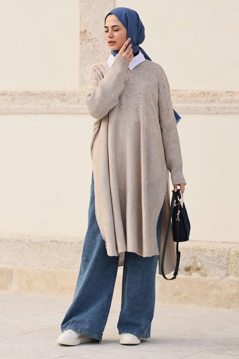 Verna Ekru Triko Tunik