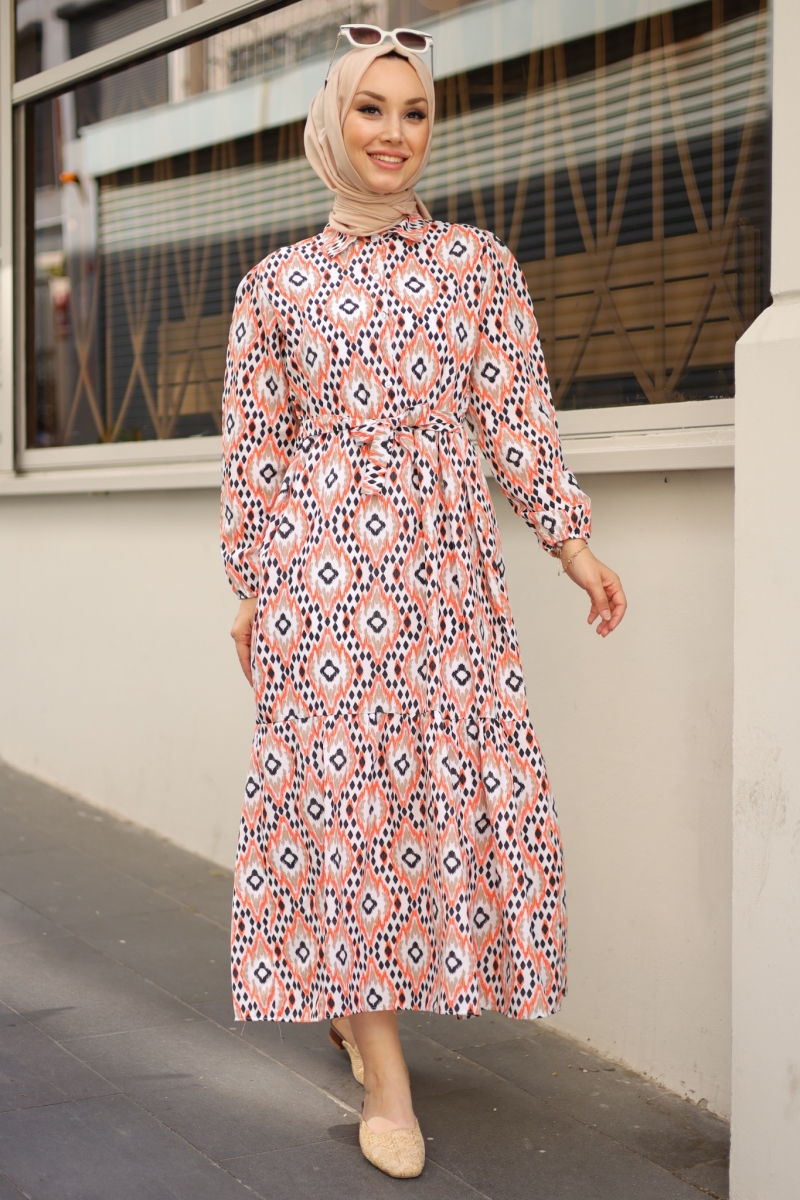 Versay Turuncu Elbise