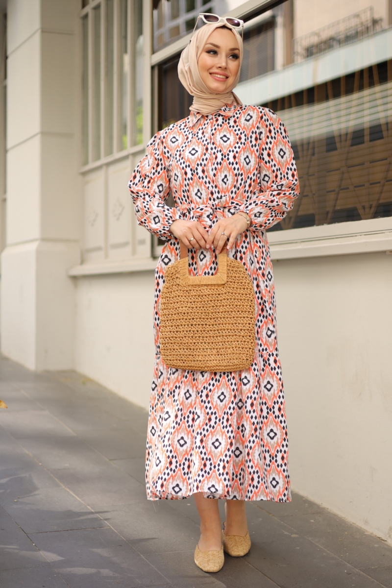 Versay Turuncu Elbise