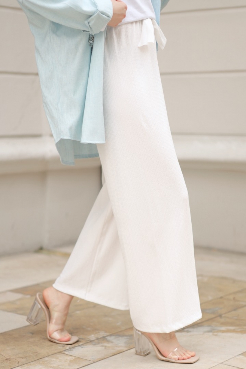 Viena Beyaz Pantolon