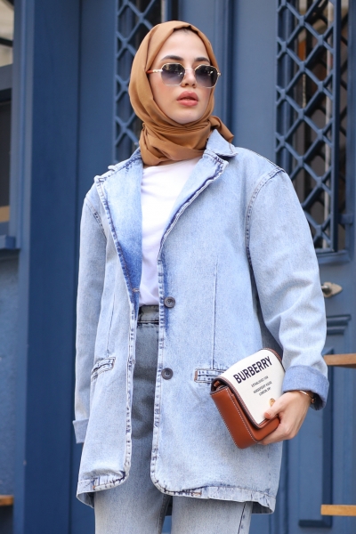 Vilmas Mavi Kot Ceket