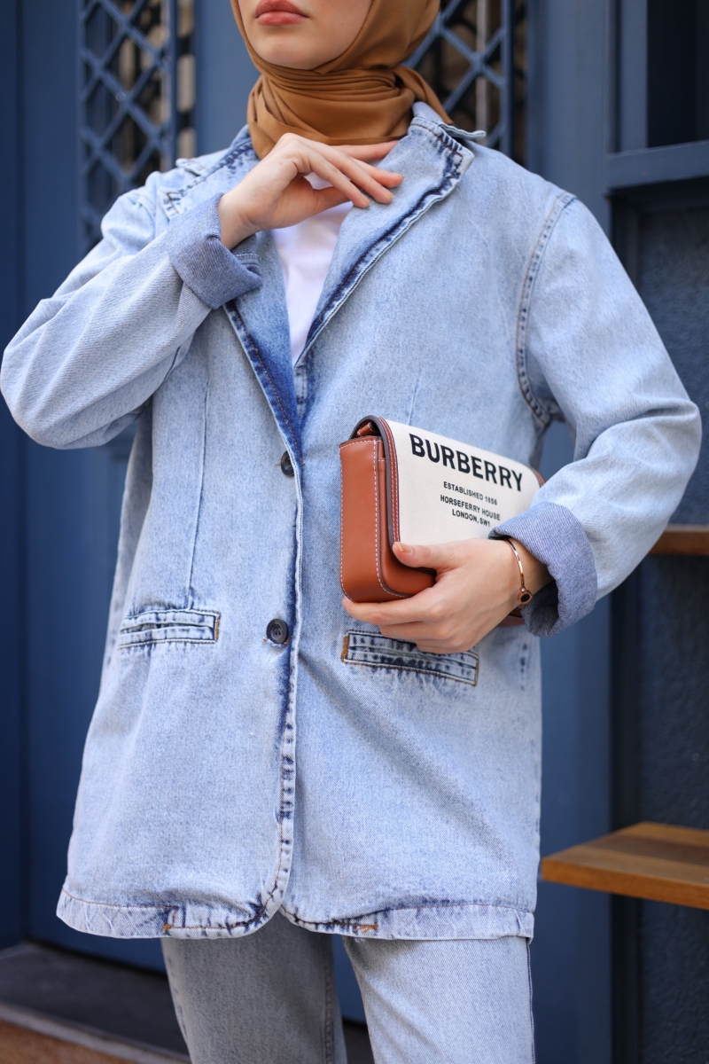 Vilmas Mavi Kot Ceket