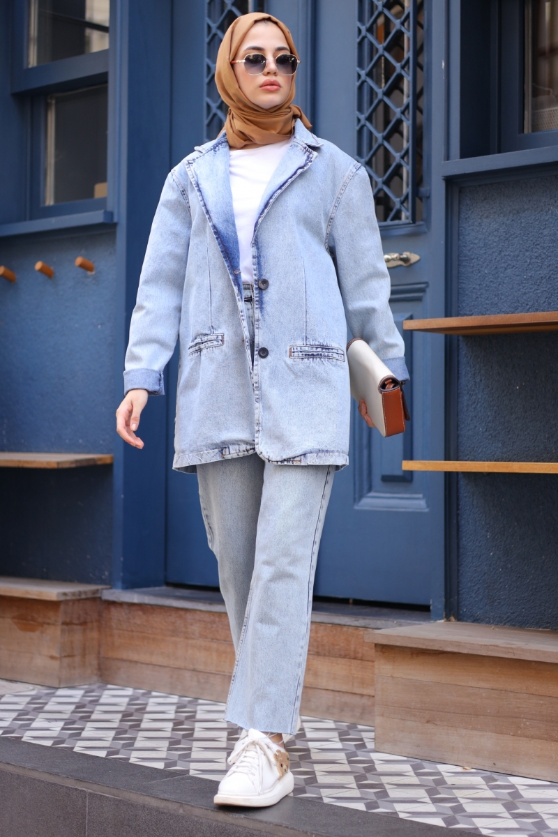 Vilmas Mavi Kot Ceket