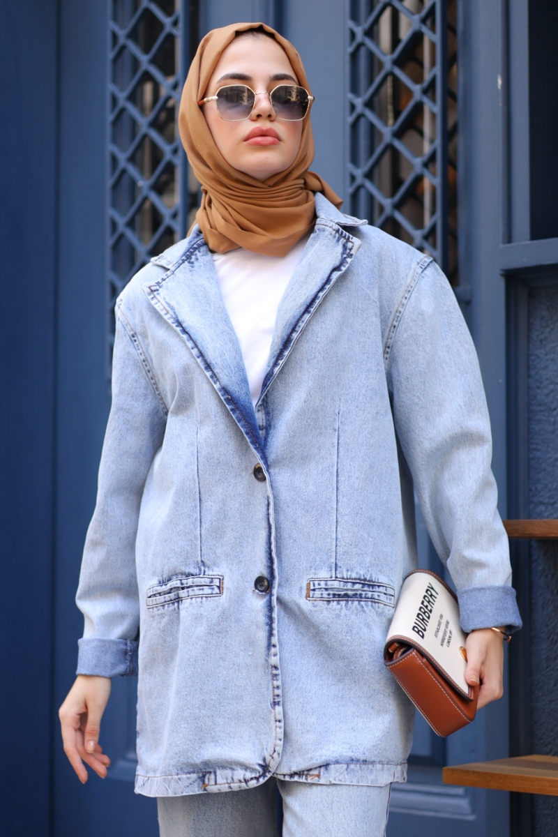 Vilmas Mavi Kot Ceket