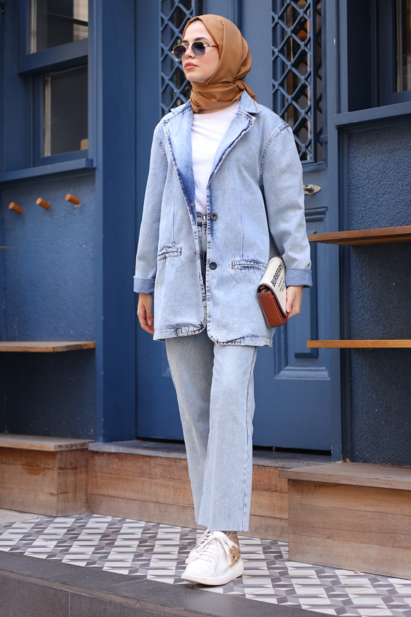 Vilmas Mavi Kot Ceket