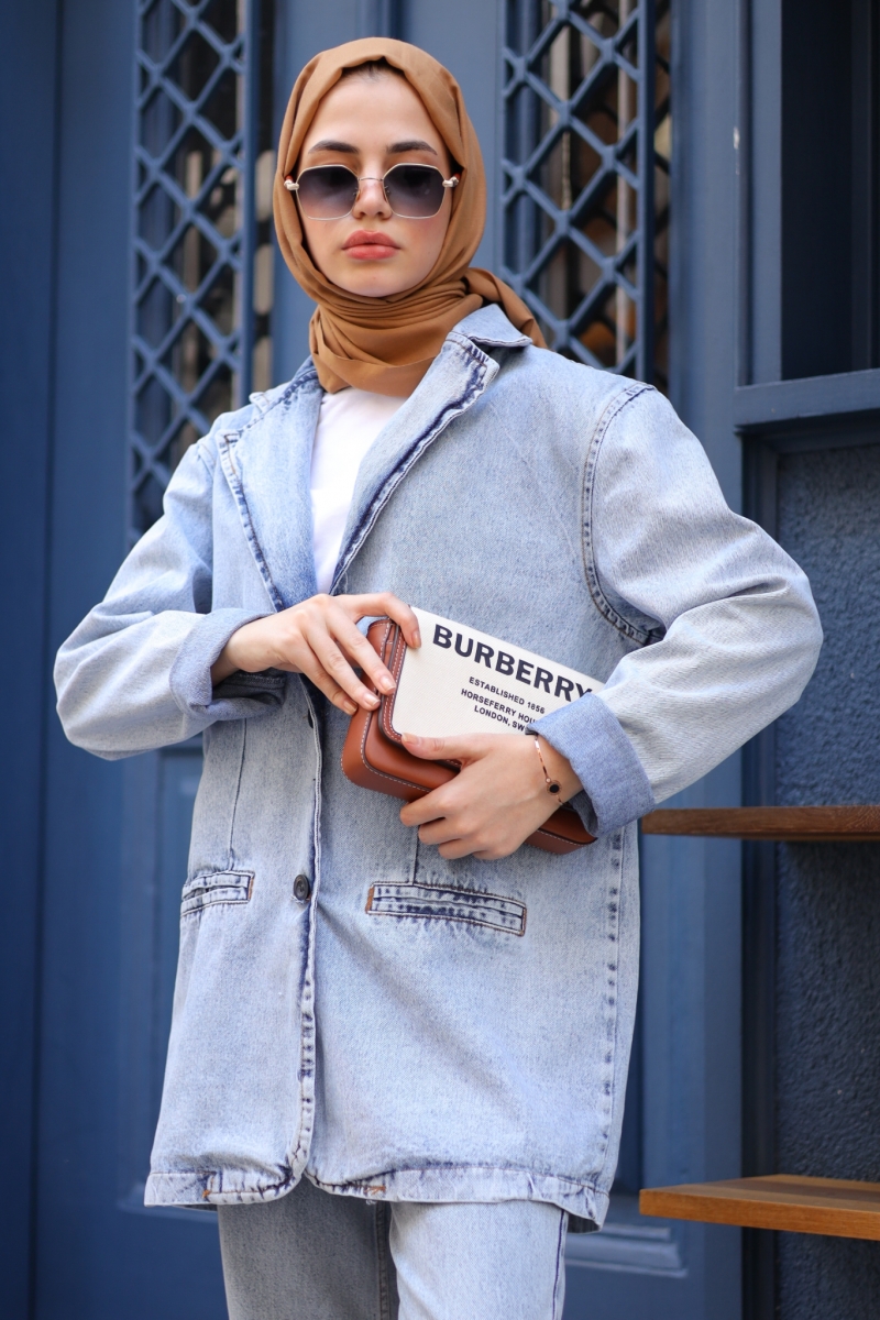 Vilmas Mavi Kot Ceket