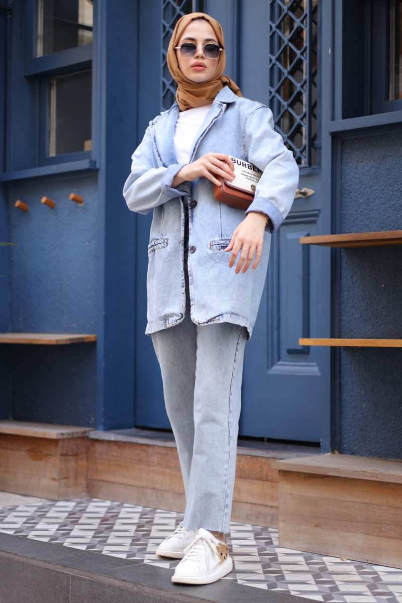 Vilmas Mavi Kot Ceket