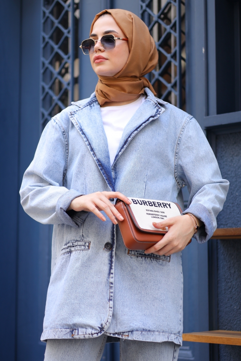 Vilmas Mavi Kot Ceket