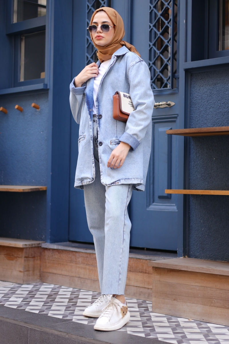 Vilmas Mavi Kot Ceket