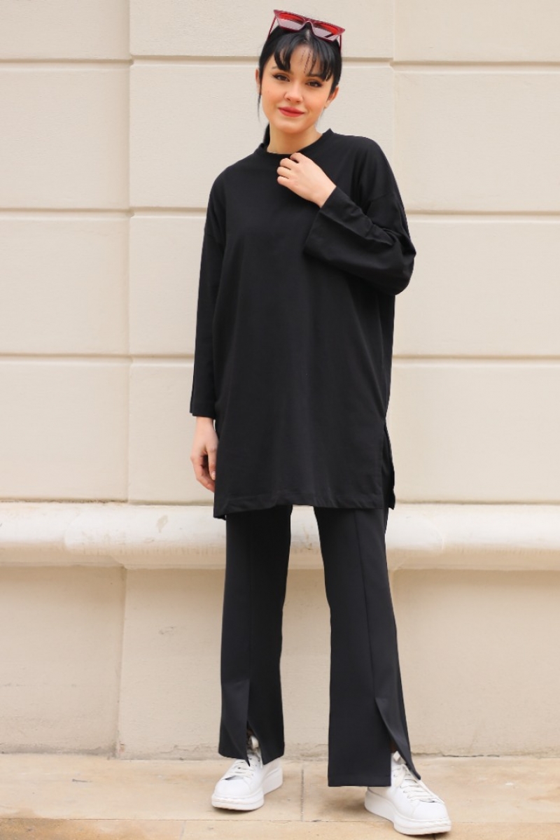 Vines Siyah Tunik