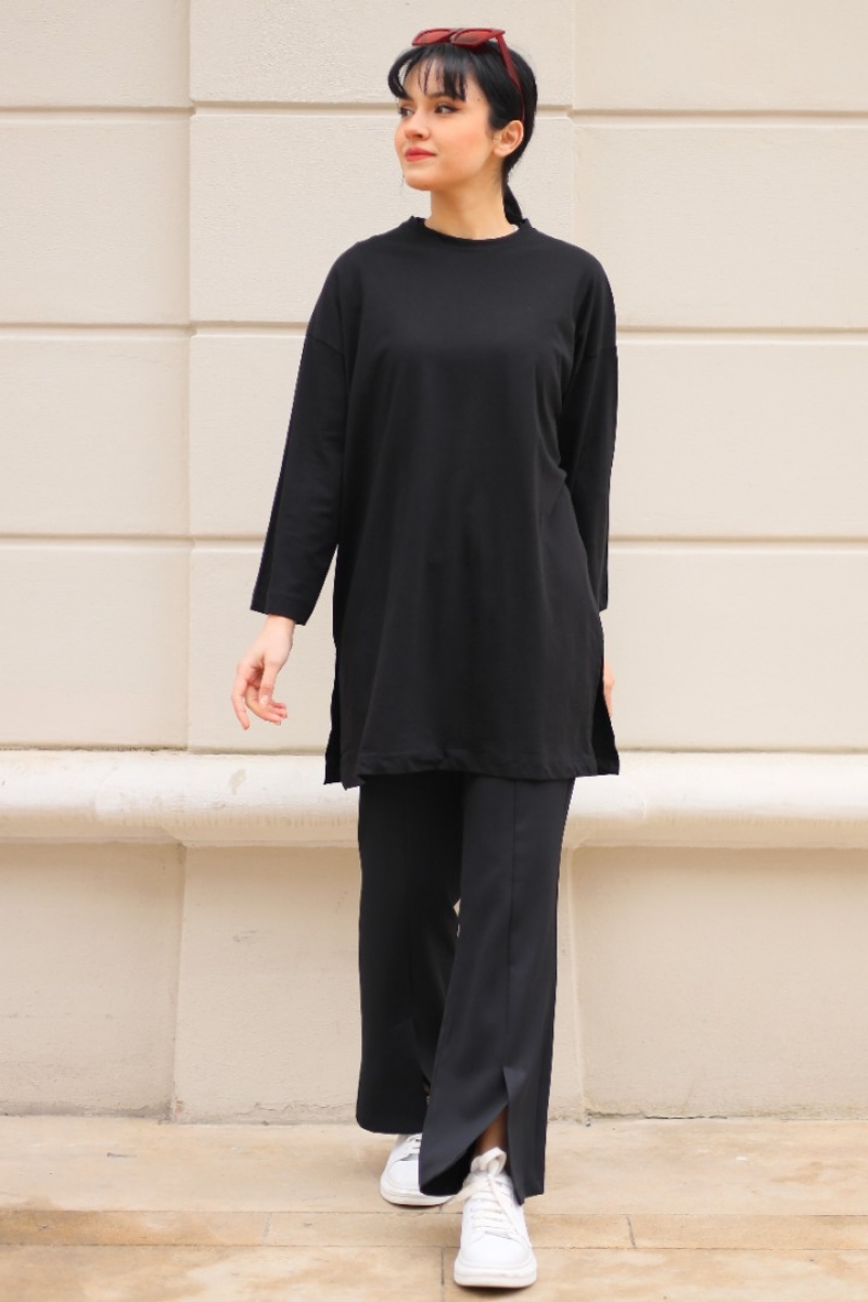 Vines Siyah Tunik