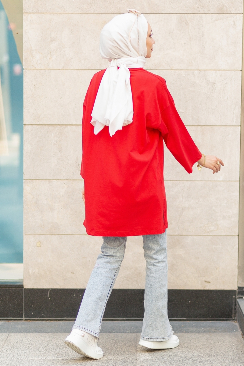 Vines Kırmızı Tunik