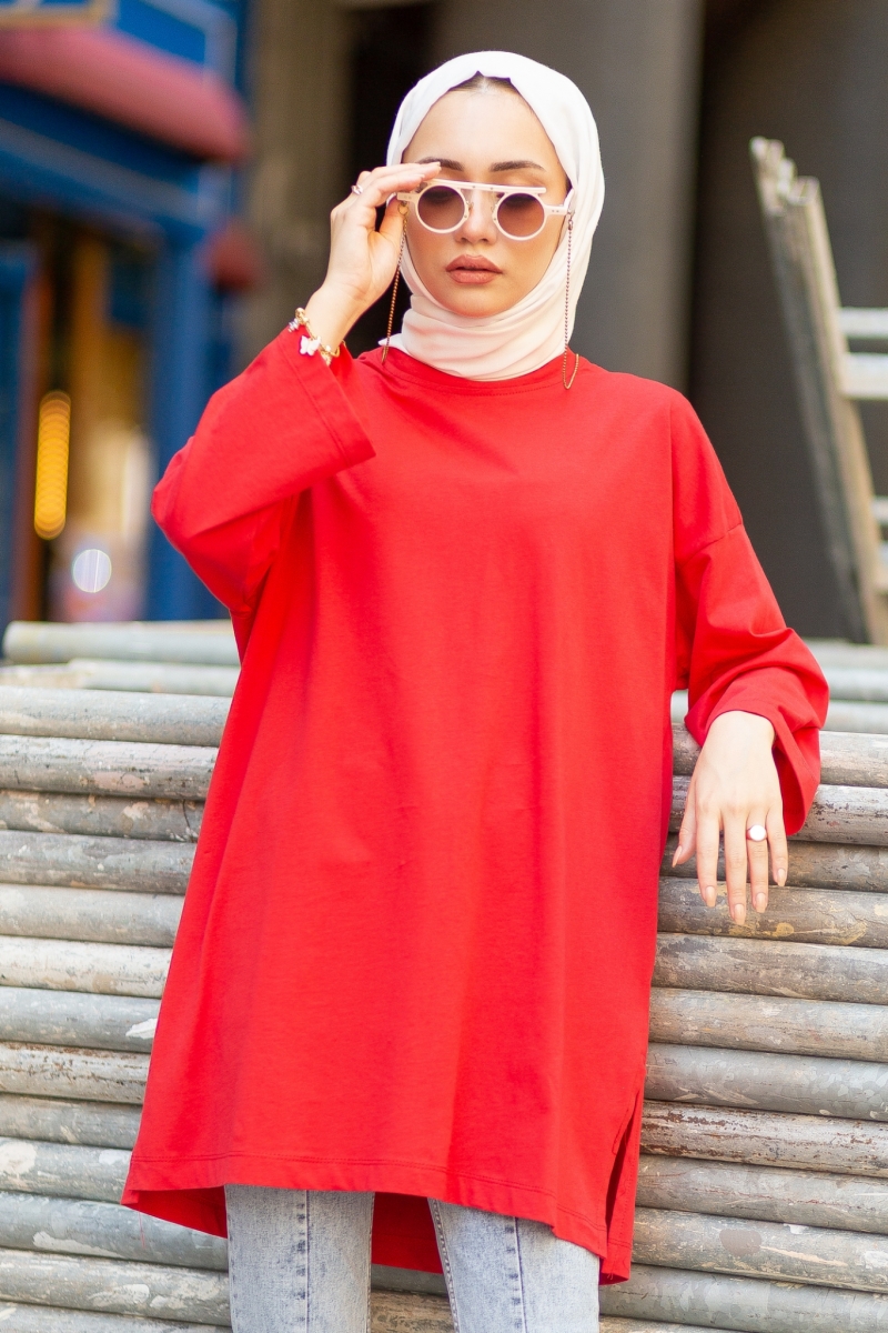 Vines Kırmızı Tunik