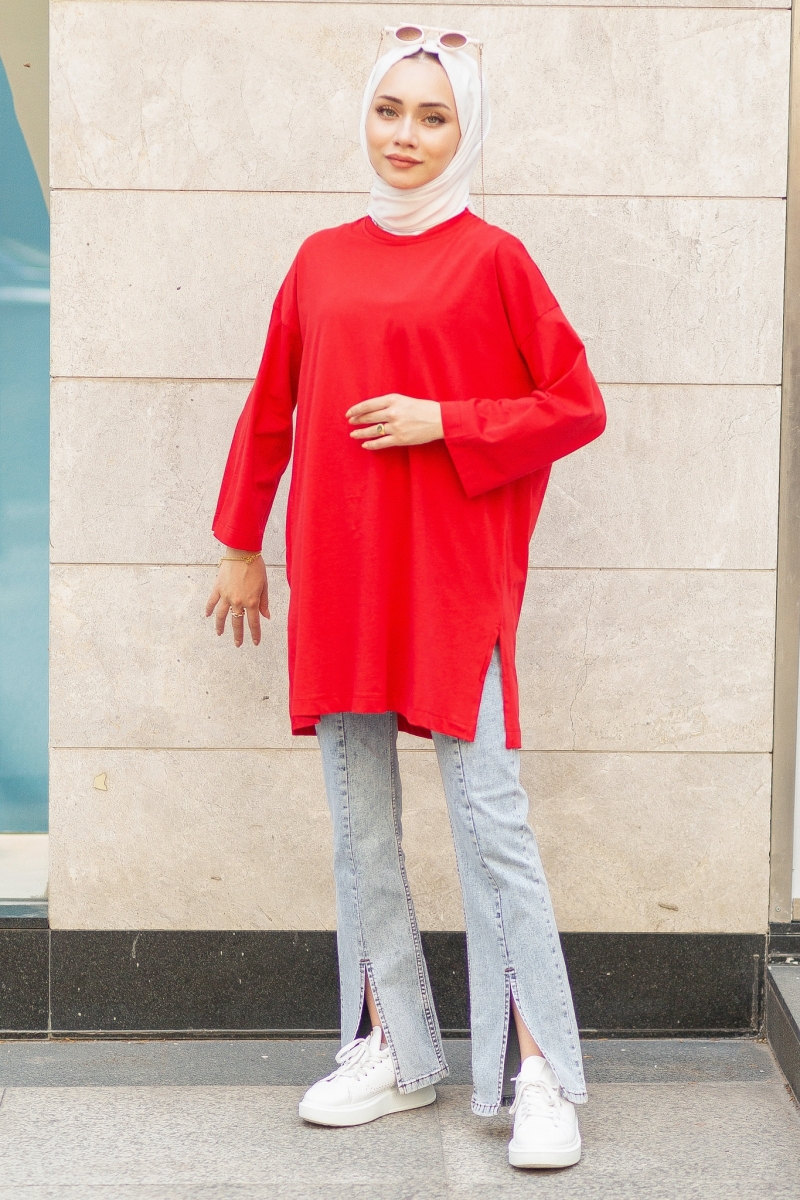 Vines Kırmızı Tunik