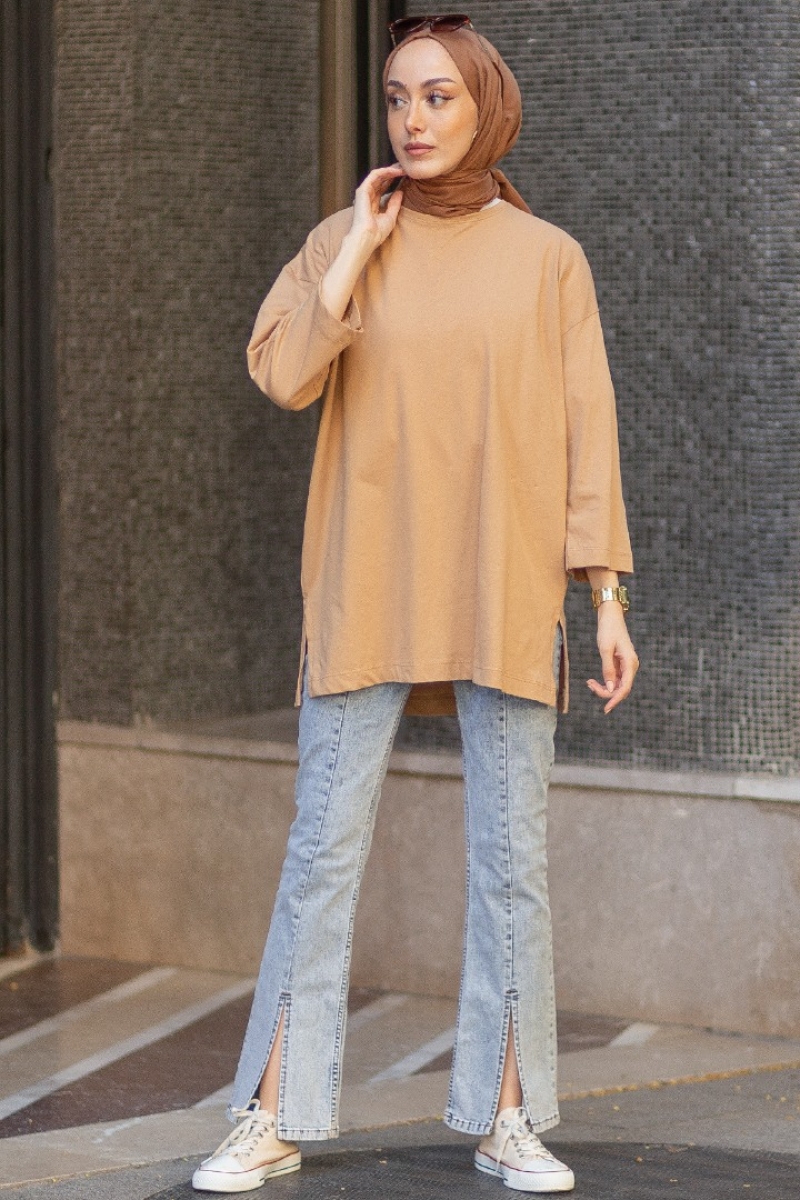 Vines Camel Tunik