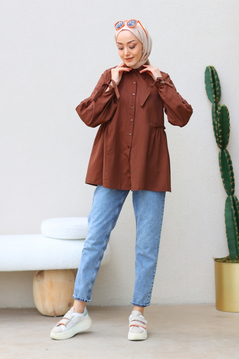 Vitya Kahverengi Tunik