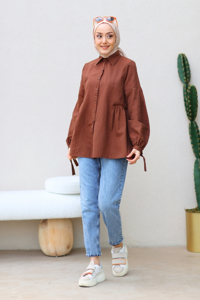 Vitya Kahverengi Tunik