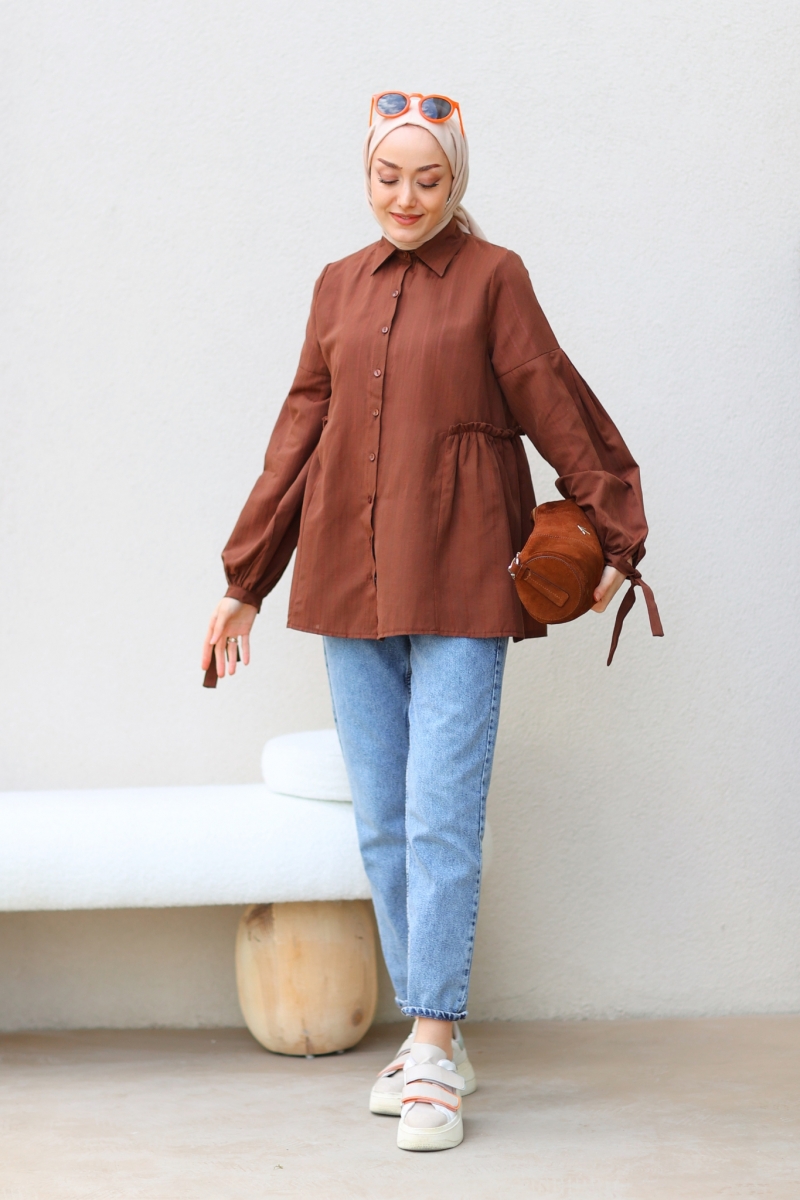 Vitya Kahverengi Tunik