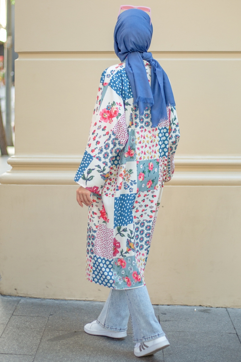 Vual Mavi Kimono