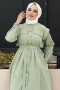 Wika Mint Yeşili Elbise