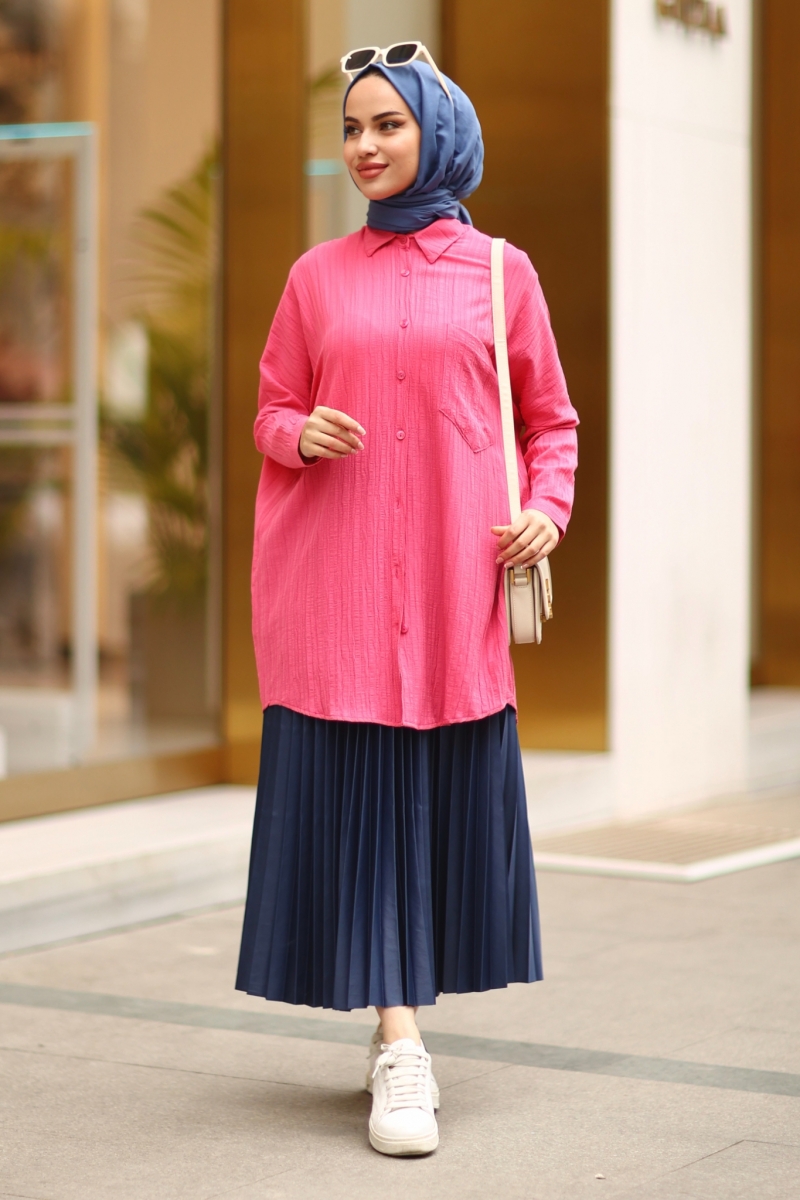 Wrink Pembe Tunik