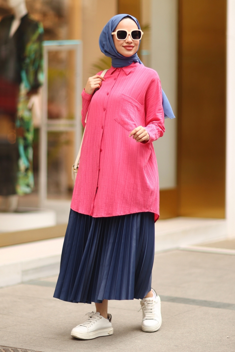 Wrink Pembe Tunik