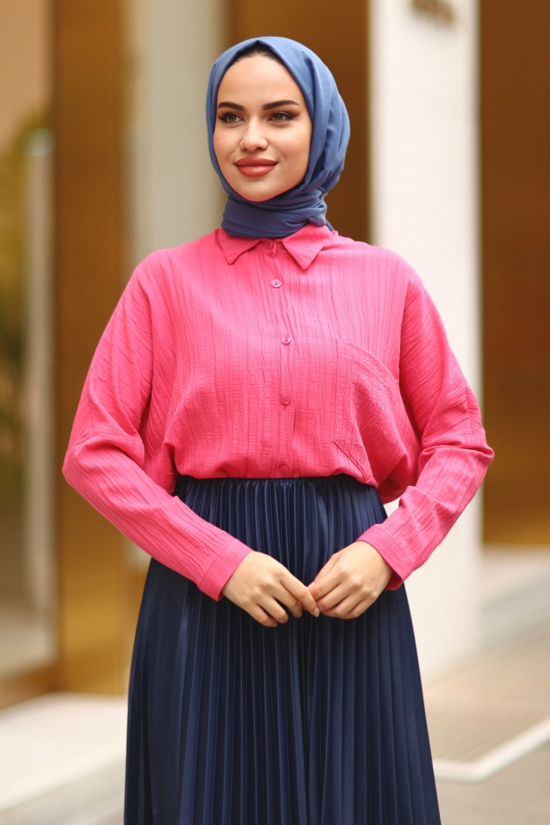 Wrink Pembe Tunik