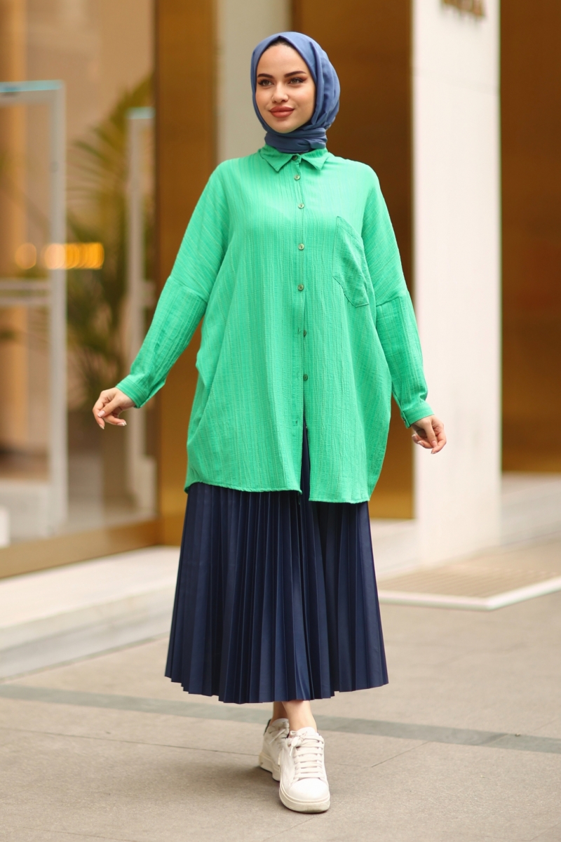 Wrink Yeşil Tunik
