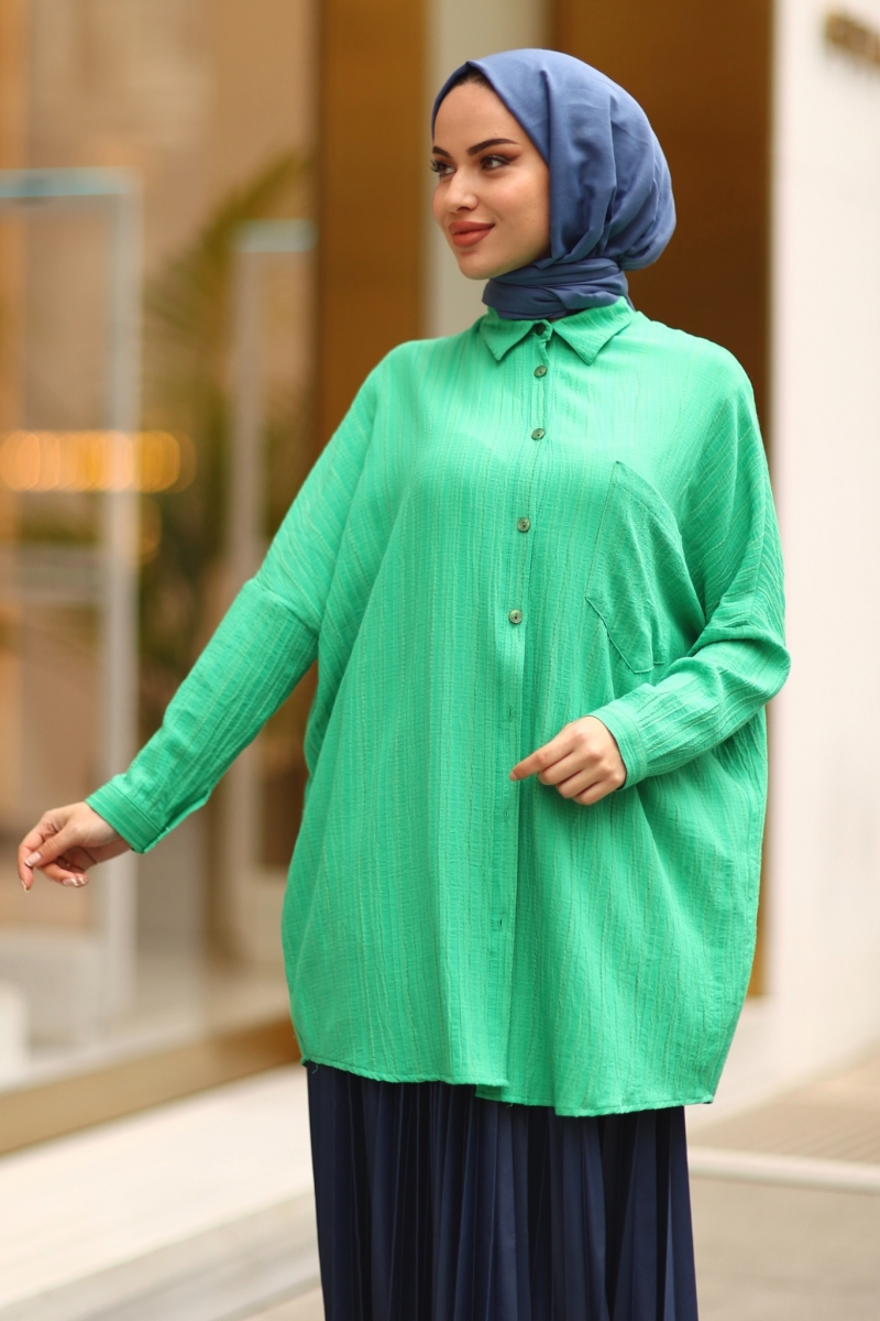 Wrink Yeşil Tunik