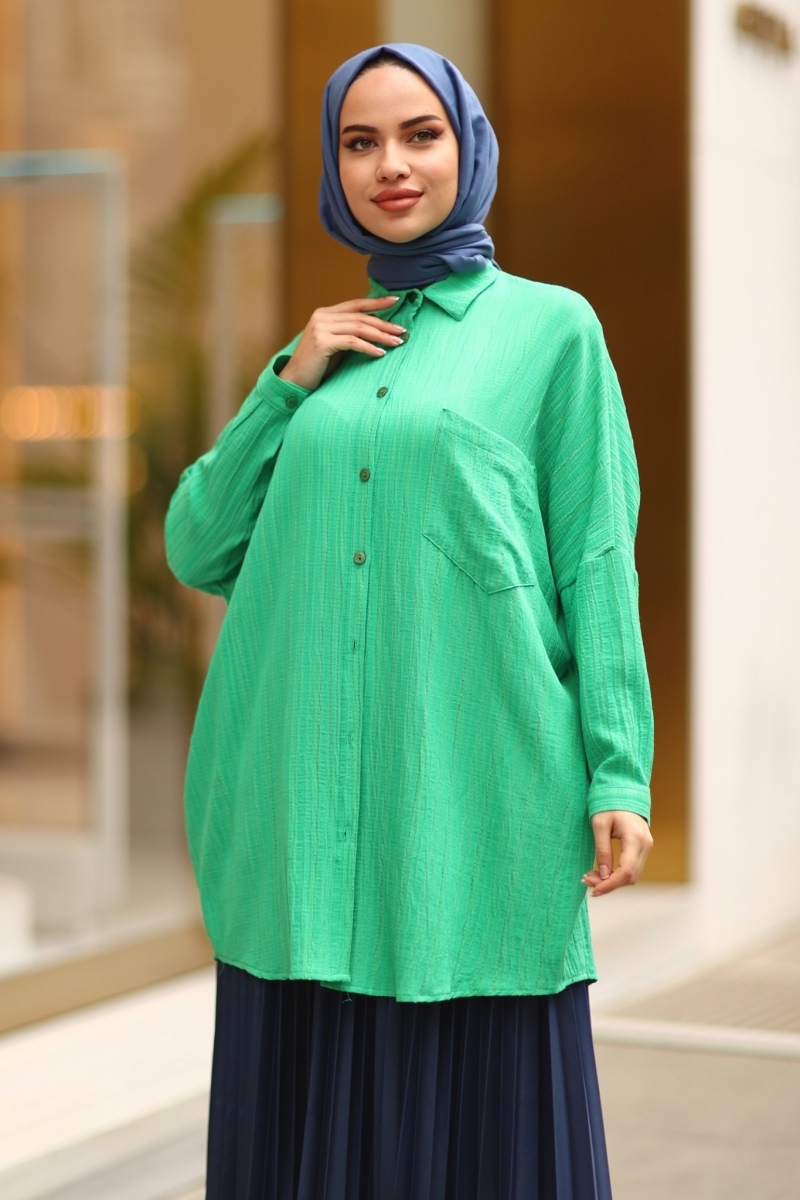 Wrink Yeşil Tunik