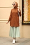 Wrink Kahverengi Tunik