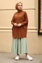 Wrink Kahverengi Tunik