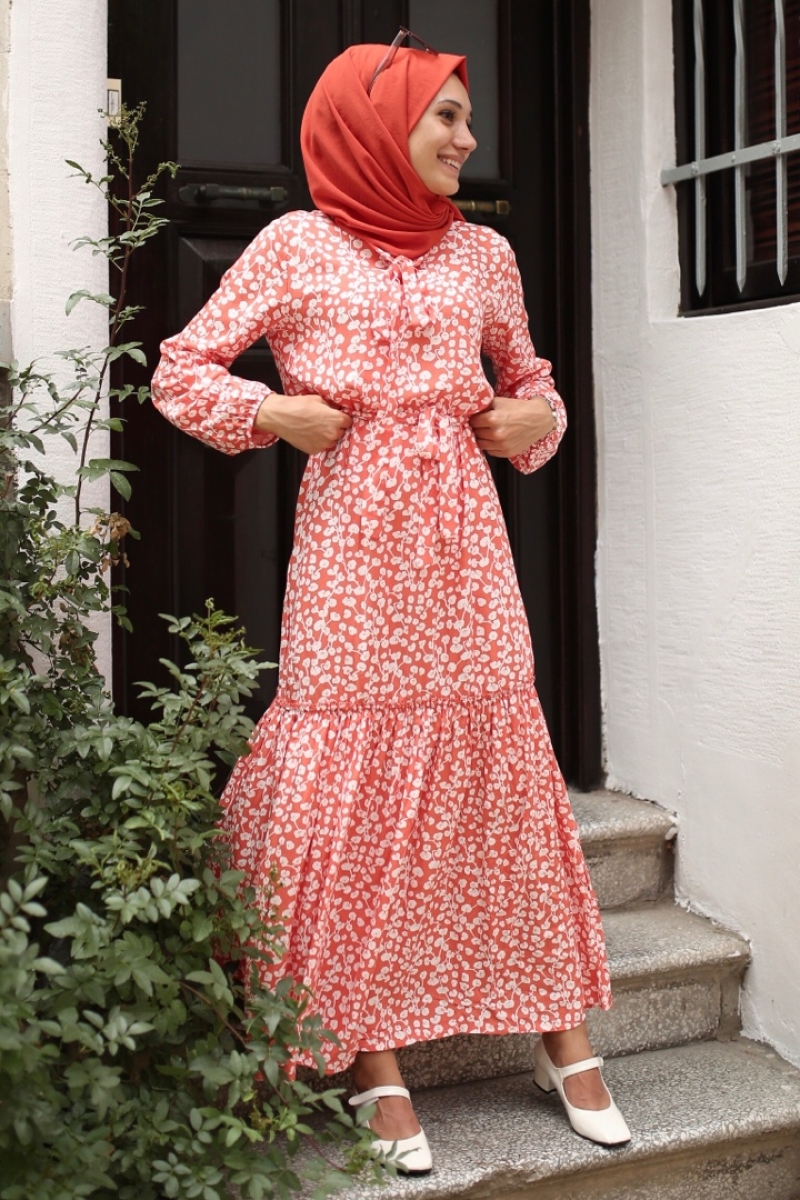 Yasemin Turuncu Elbise