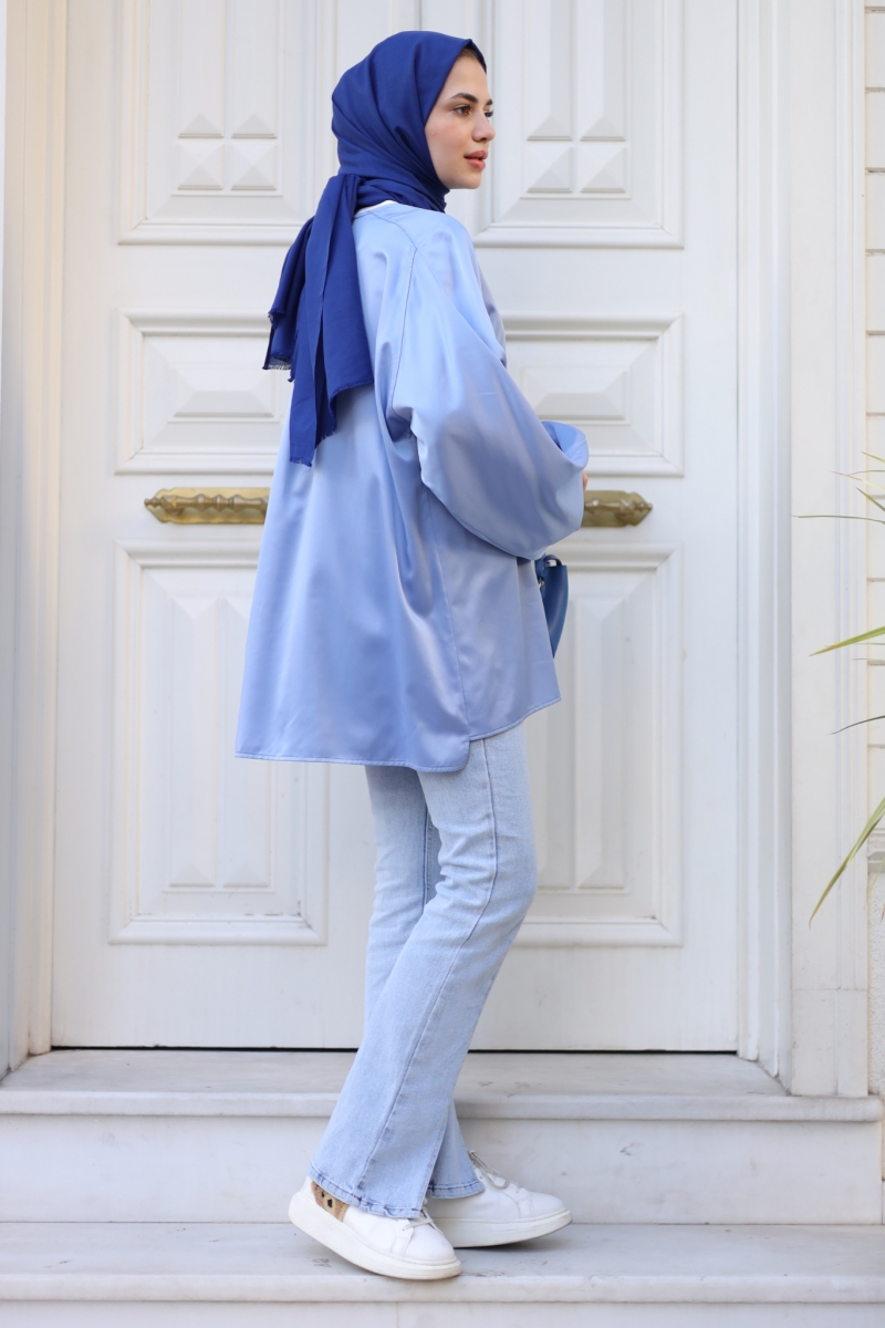 Yelena İndigo Tunik