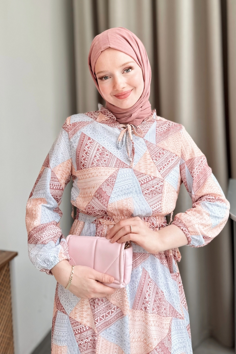 Yena Şifon Lila Elbise