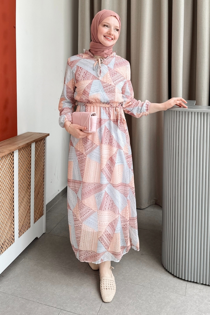 Yena Şifon Lila Elbise