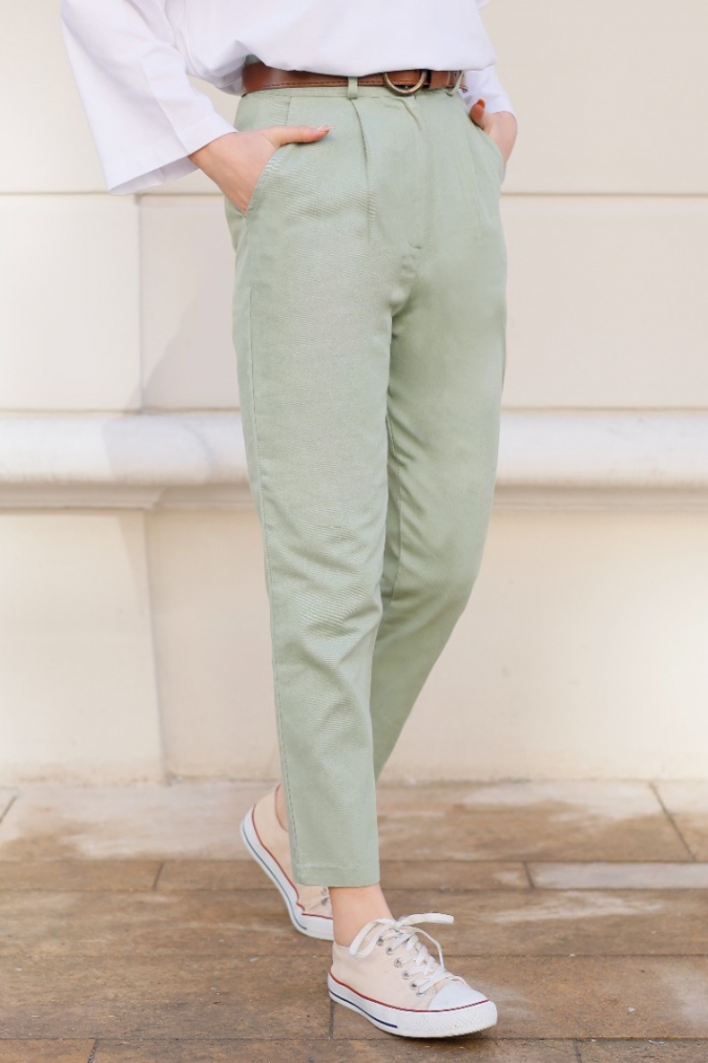 Yuana Mint Yeşili Pantolon