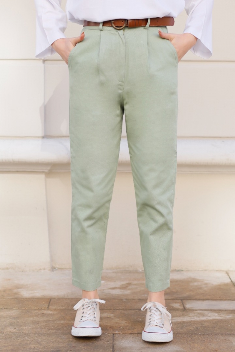 Yuana Mint Yeşili Pantolon
