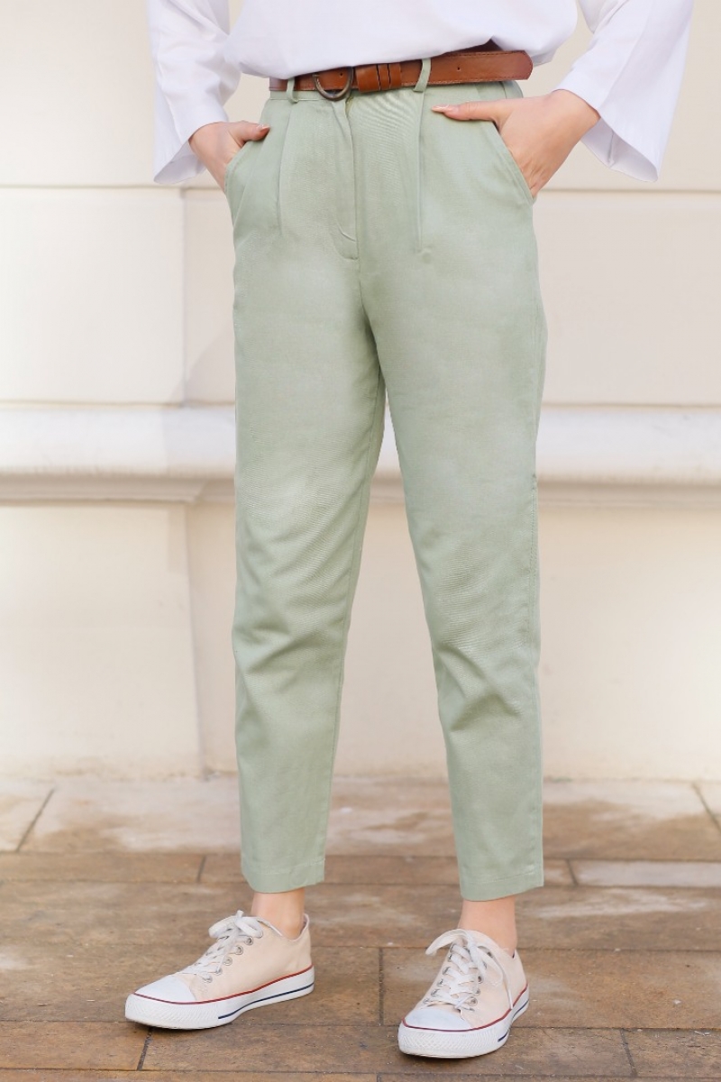 Yuana Mint Yeşili Pantolon