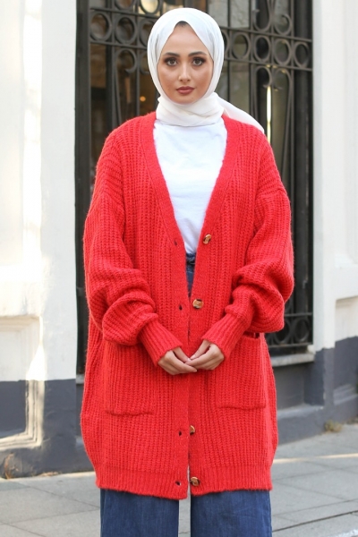 Yunga Kırmızı Hırka