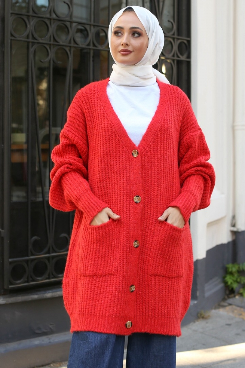 Yunga Kırmızı Hırka