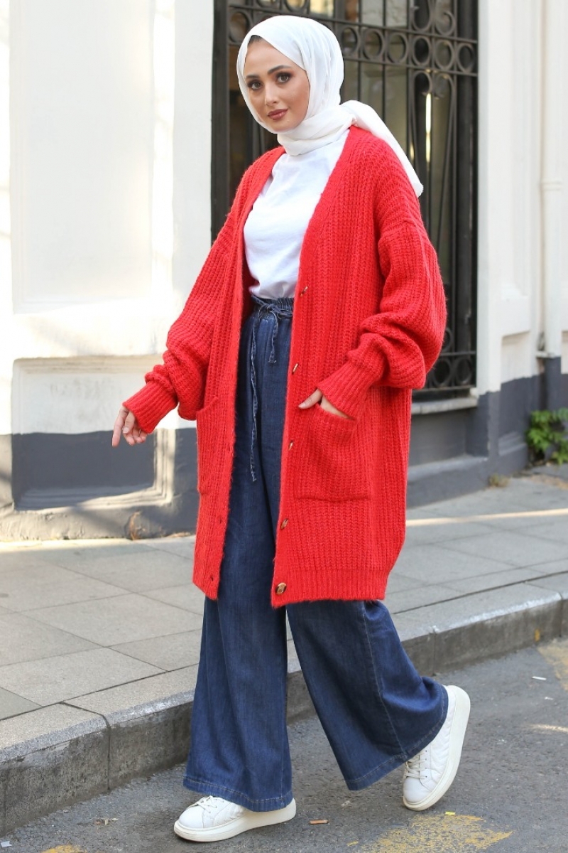 Yunga Kırmızı Hırka