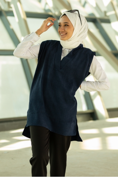 Yıldız Lacivert Süveter