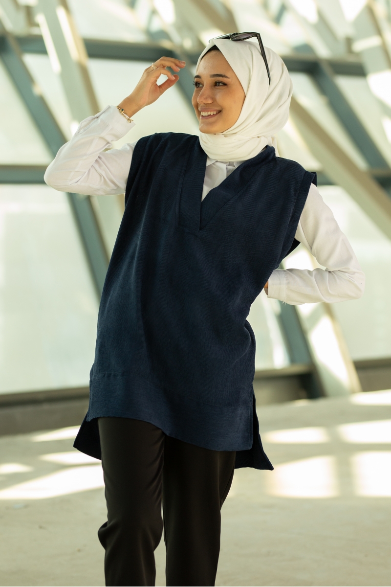 Yıldız Lacivert Süveter