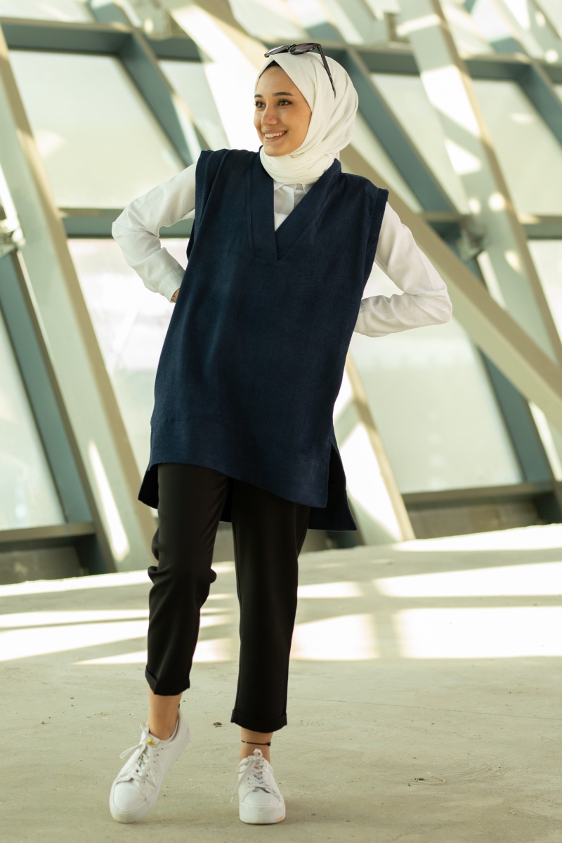 Yıldız Lacivert Süveter