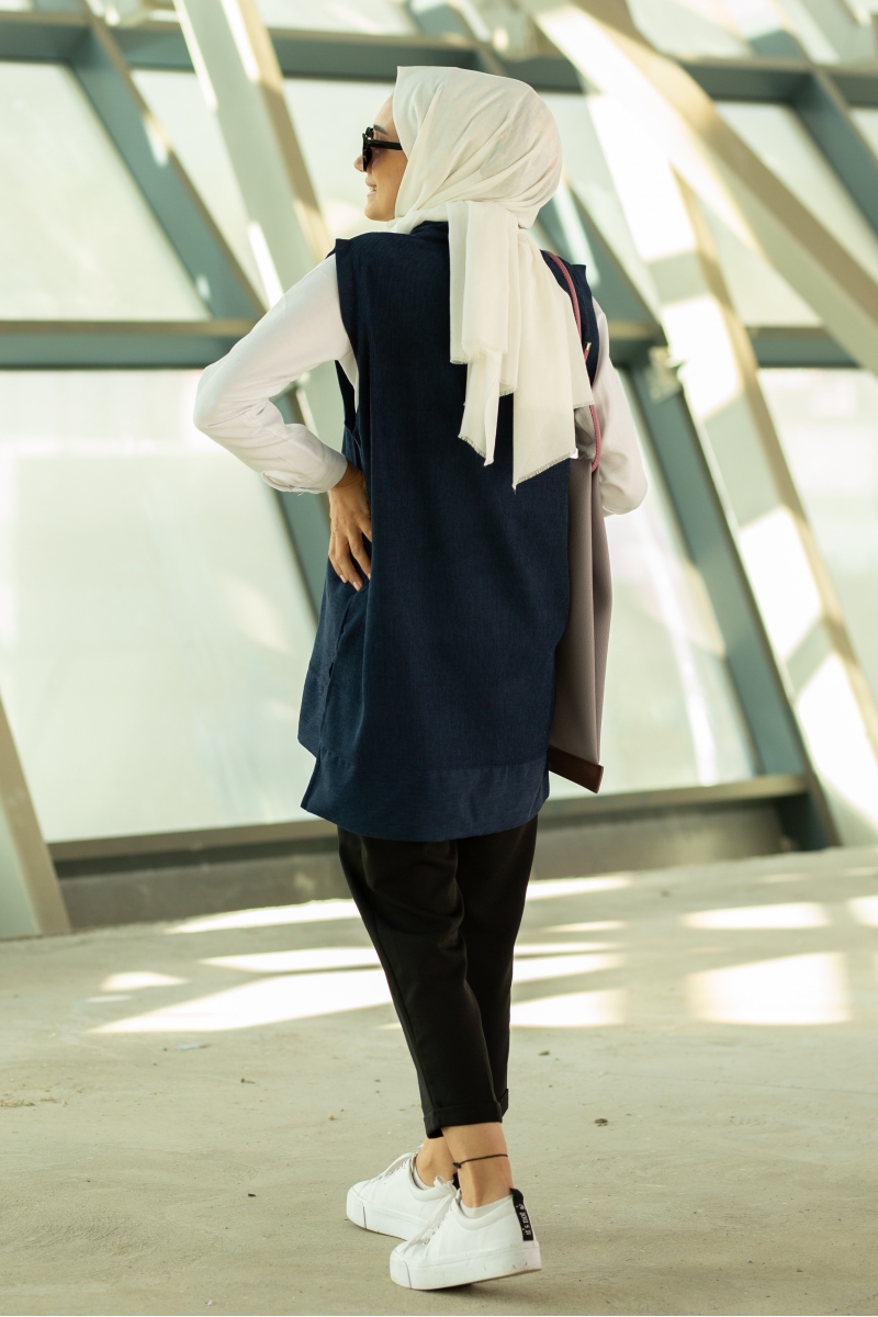 Yıldız Lacivert Süveter