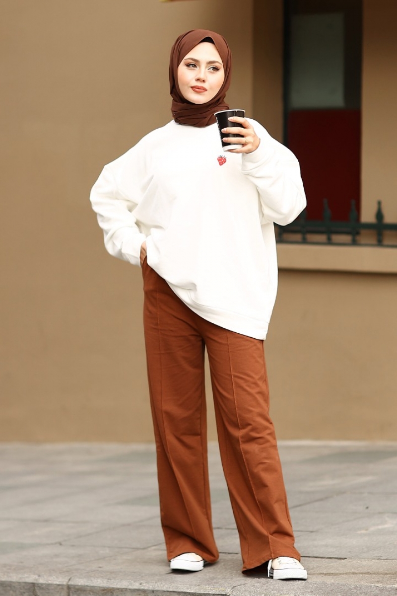 Alina Kahverengi Pantolon